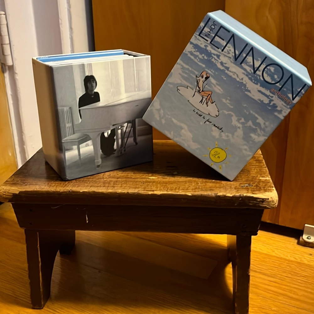 John Lennon Anthology Box Set 4-CD Plus Book 1998 (Solo Career) EXCELLENT as New